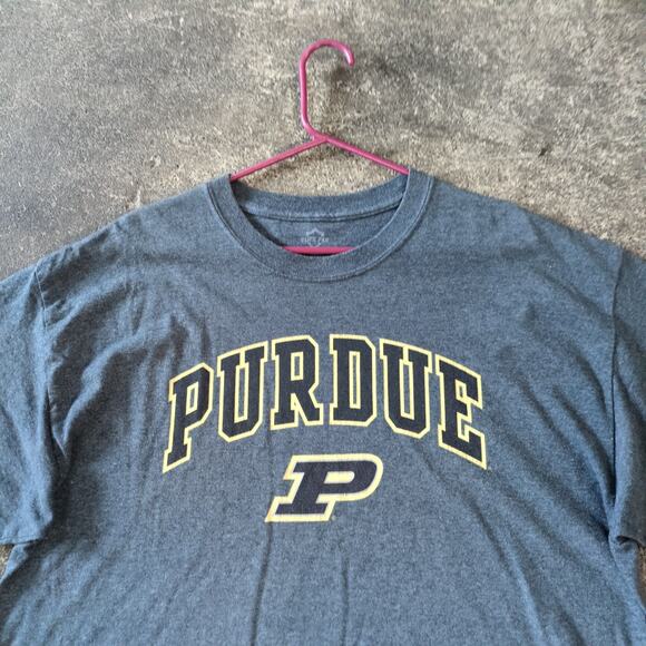 Purdue Boilermakers Shirt Mens XL Extra Large Dark Gray Short Sleeve T Shirt - Picture 2 of 7